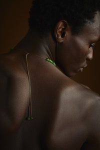 Ghanaian Necklace | Green Comet (Blend)