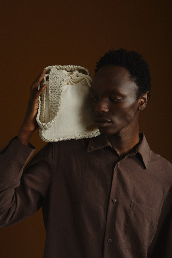 Geo Shoulder Bag | Sea Salt