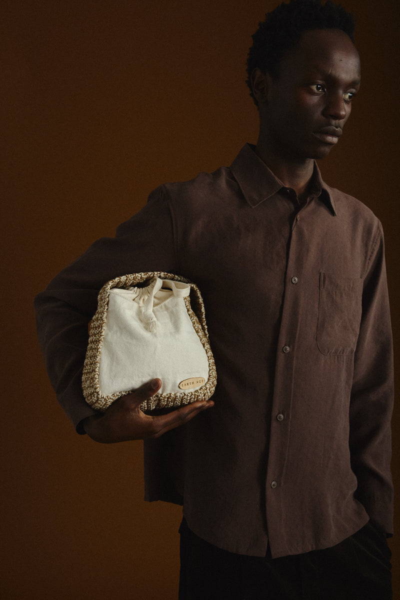 Geo Shoulder Bag | Coastal Clay