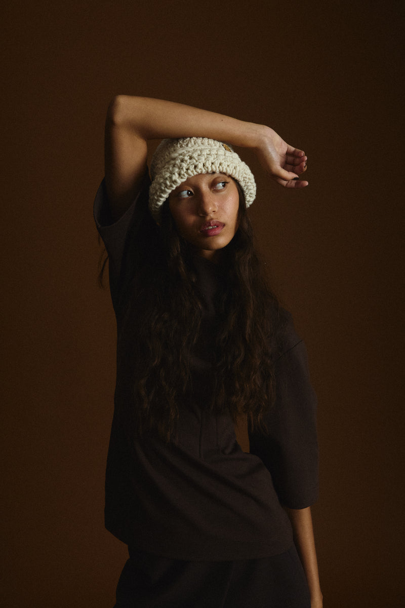 Botanical Beanie | Natural