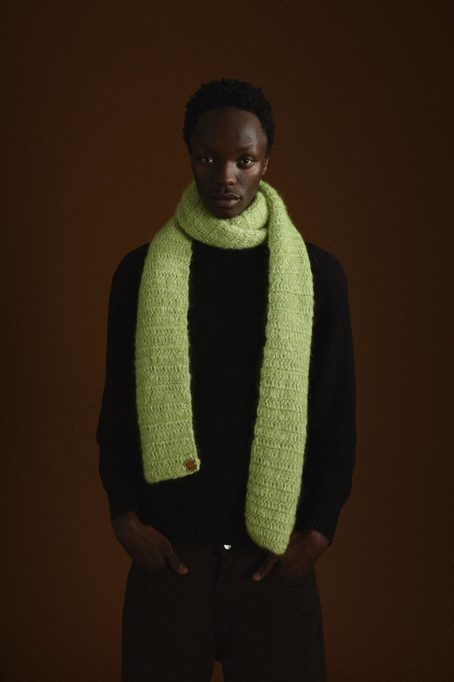 Cumulo Scarf |  Green Comet